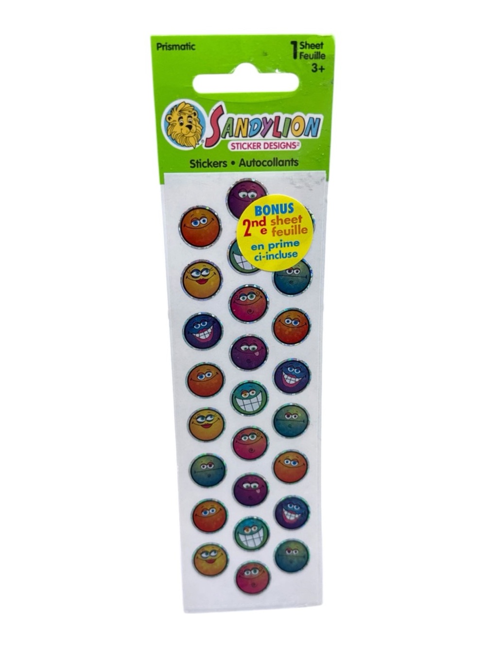 SandyLion Stickers Prismatic Faces Imogis Expressions Bonus 2nd Sheet Sealed